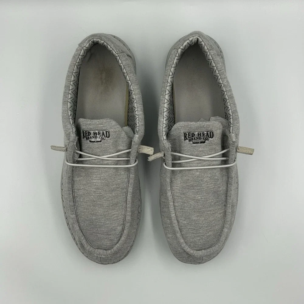 Red Head Brand Co. Men's 12 Slip On Light Gray‎ Loafer Shoes SC0716-FC